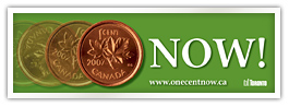 one cent bumper sticker